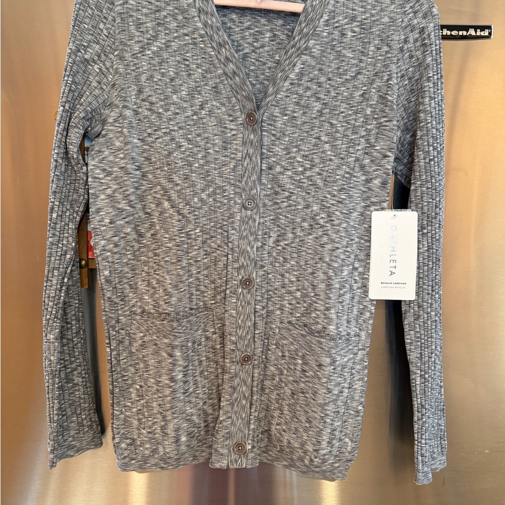 Athleta revolve Gray Button-Up Cardigan